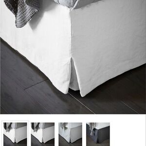 West Elm Linen Bedskirt